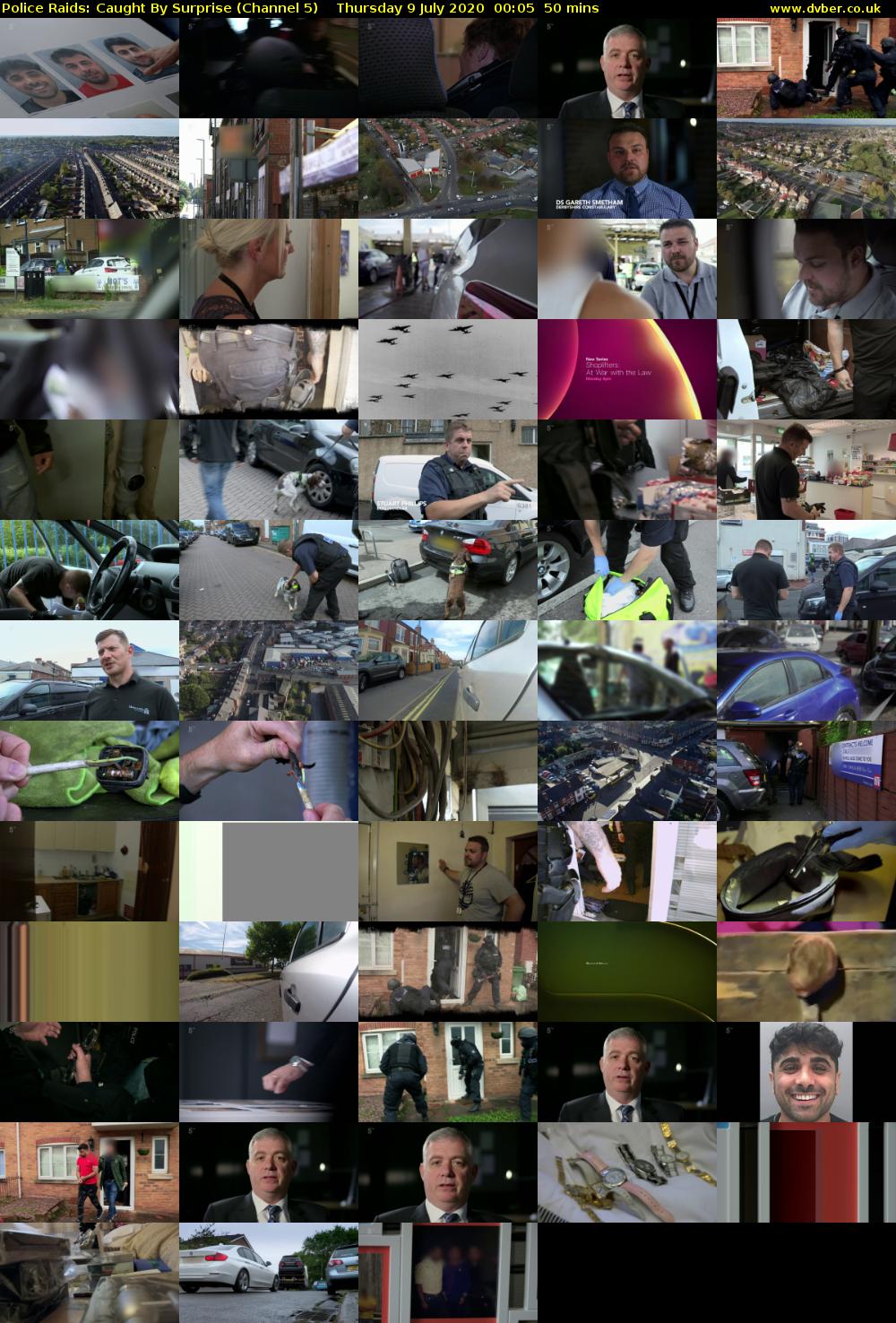 Police Raids: Caught By Surprise (Channel 5) Thursday 9 July 2020 00:05 - 00:55