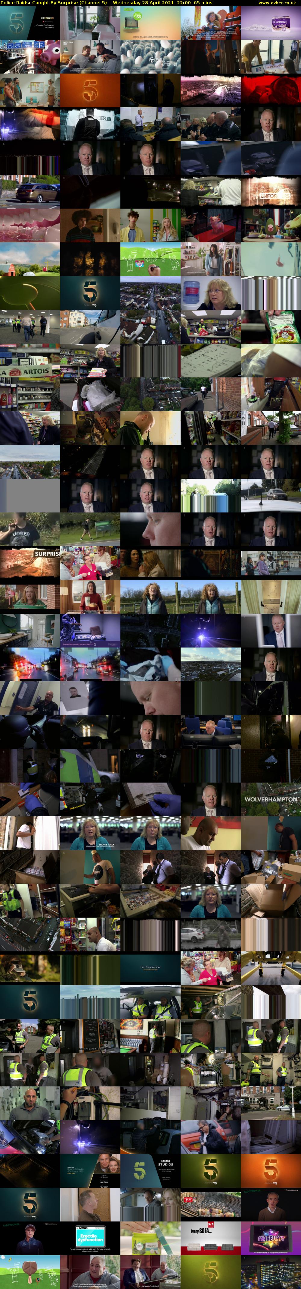 Police Raids: Caught By Surprise (Channel 5) Wednesday 28 April 2021 22:00 - 23:05