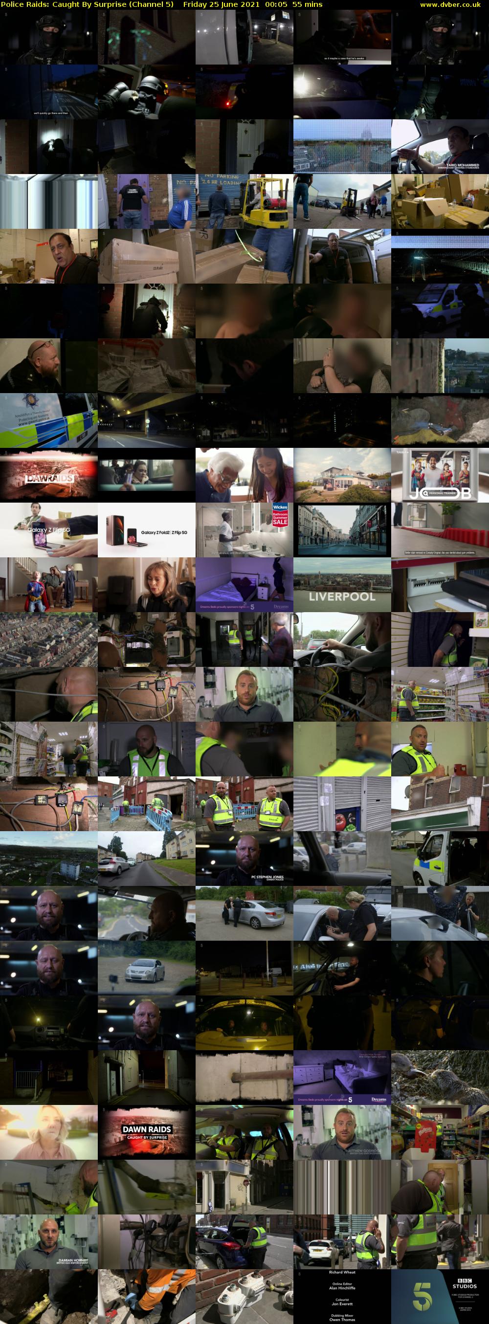 Police Raids: Caught By Surprise (Channel 5) Friday 25 June 2021 00:05 - 01:00