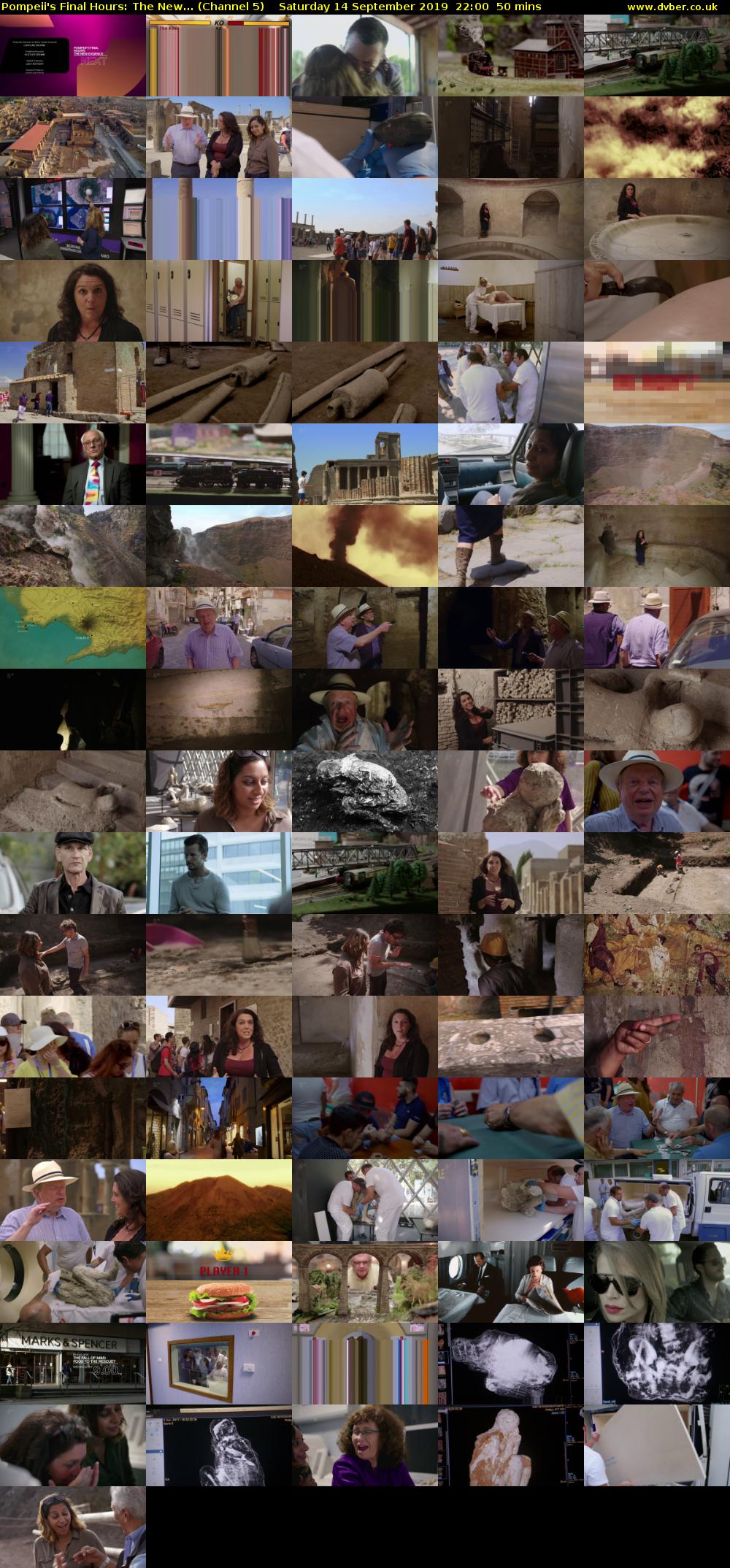 Pompeii's Final Hours: The New... (Channel 5) Saturday 14 September 2019 22:00 - 22:50