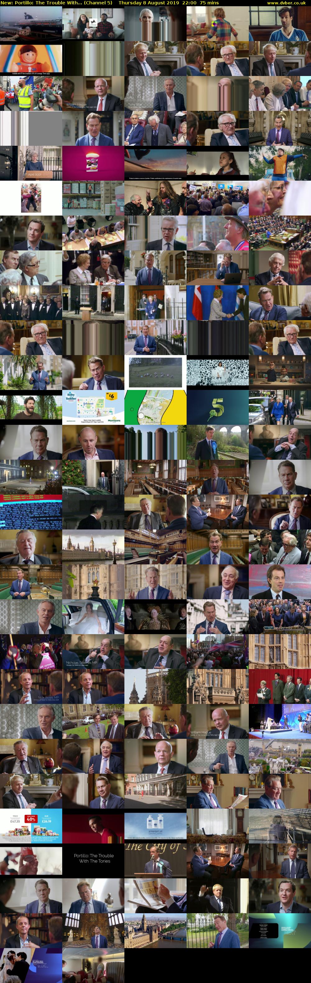 Portillo: The Trouble With... (Channel 5) Thursday 8 August 2019 22:00 - 23:15