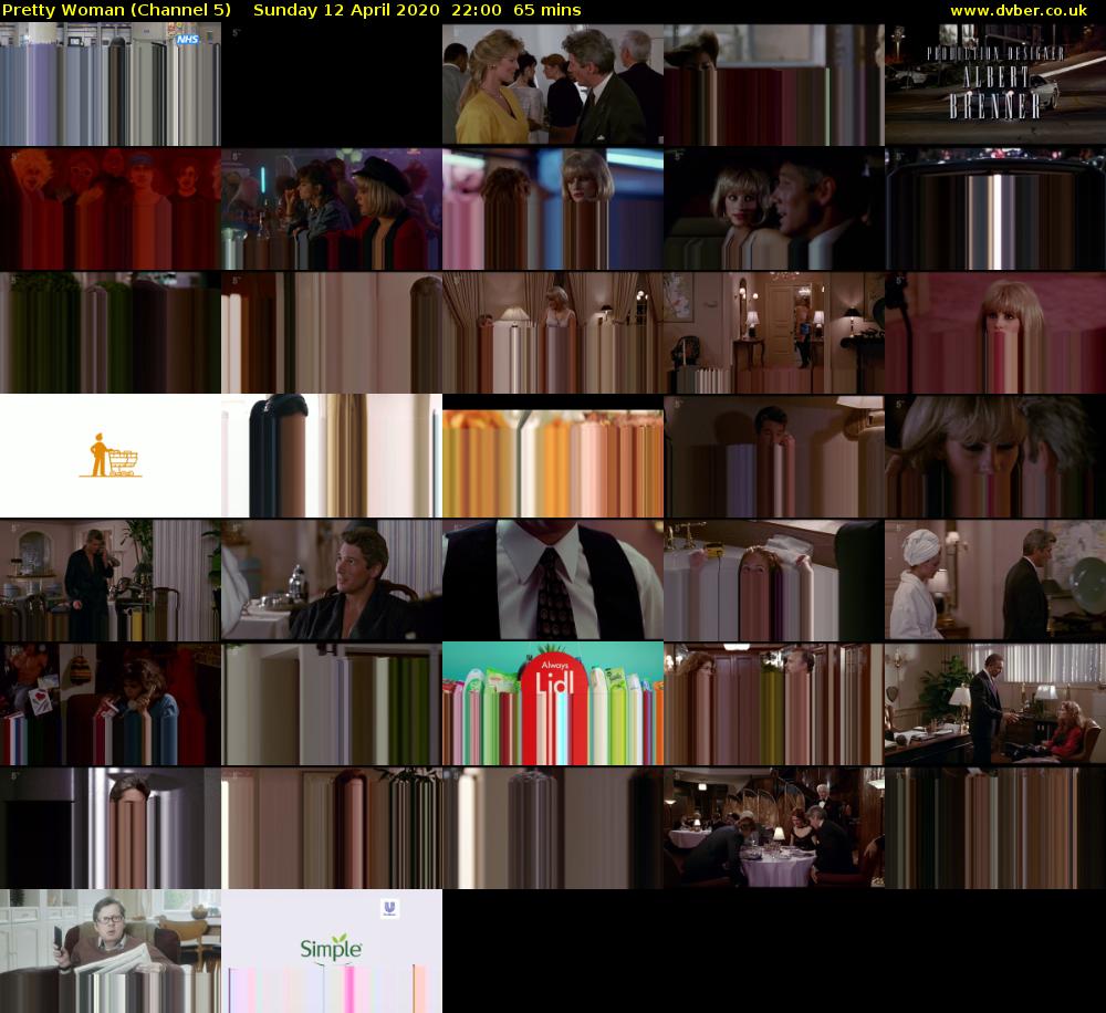 Pretty Woman (Channel 5) Sunday 12 April 2020 22:00 - 23:05
