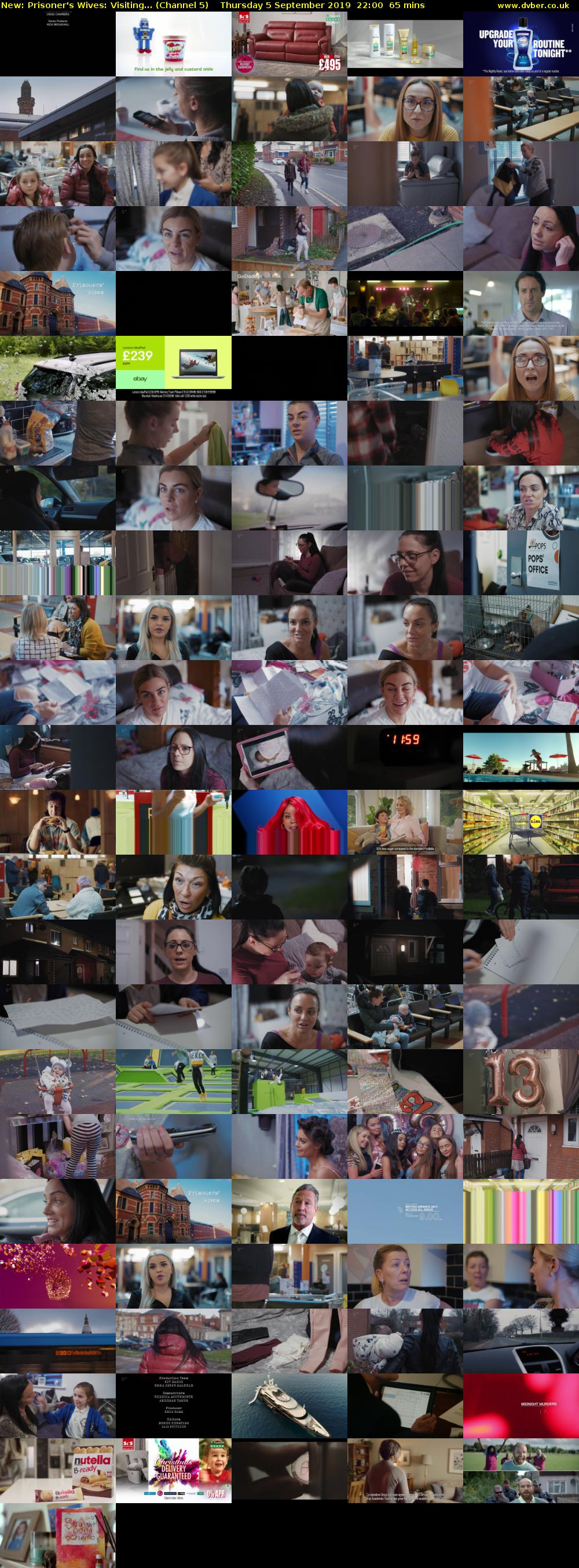 Prisoner's Wives: Visiting... (Channel 5) Thursday 5 September 2019 22:00 - 23:05
