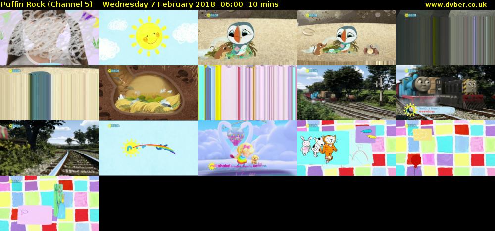 Puffin Rock (Channel 5) Wednesday 7 February 2018 06:00 - 06:10
