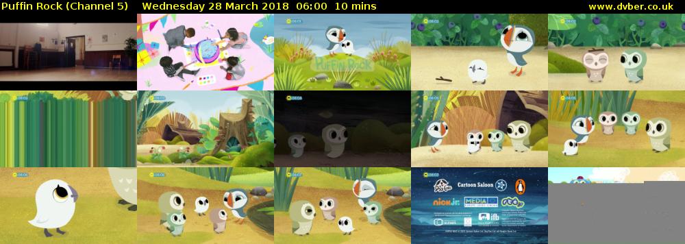 Puffin Rock (Channel 5) Wednesday 28 March 2018 06:00 - 06:10
