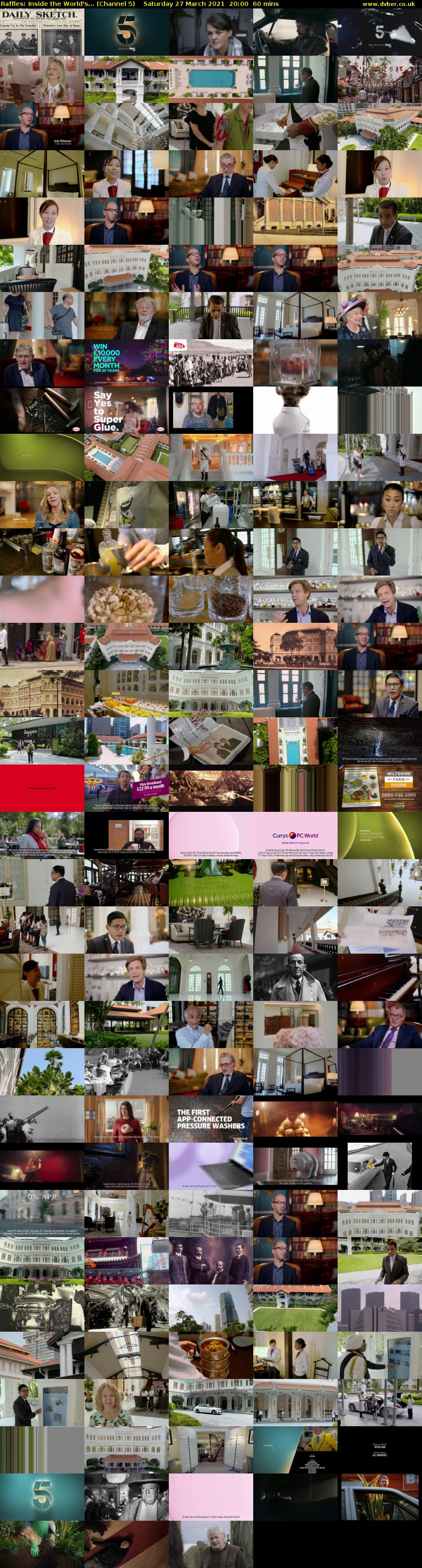 Raffles: Inside the World's... (Channel 5) Saturday 27 March 2021 20:00 - 21:00