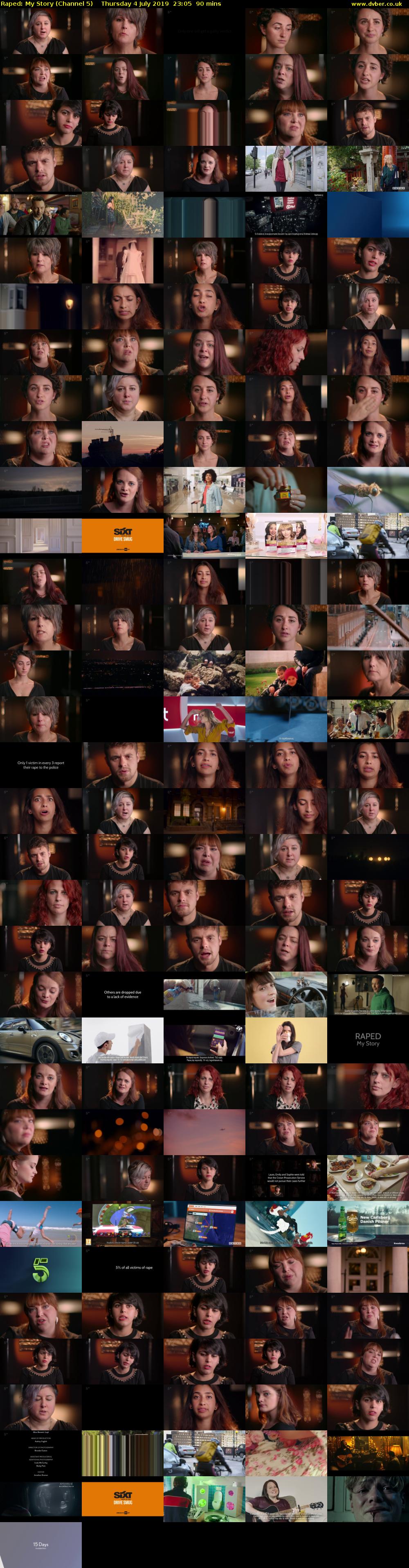 Raped: My Story (Channel 5) Thursday 4 July 2019 23:05 - 00:35