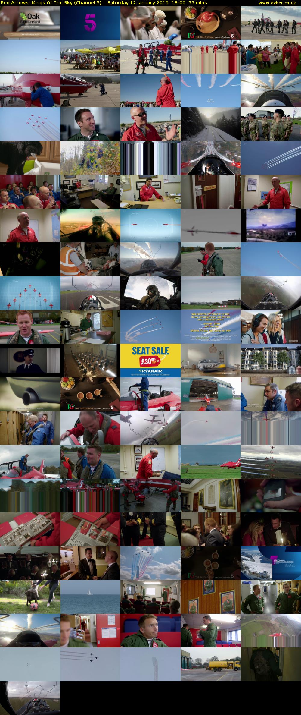 Red Arrows: Kings Of The Sky (Channel 5) Saturday 12 January 2019 18:00 - 18:55