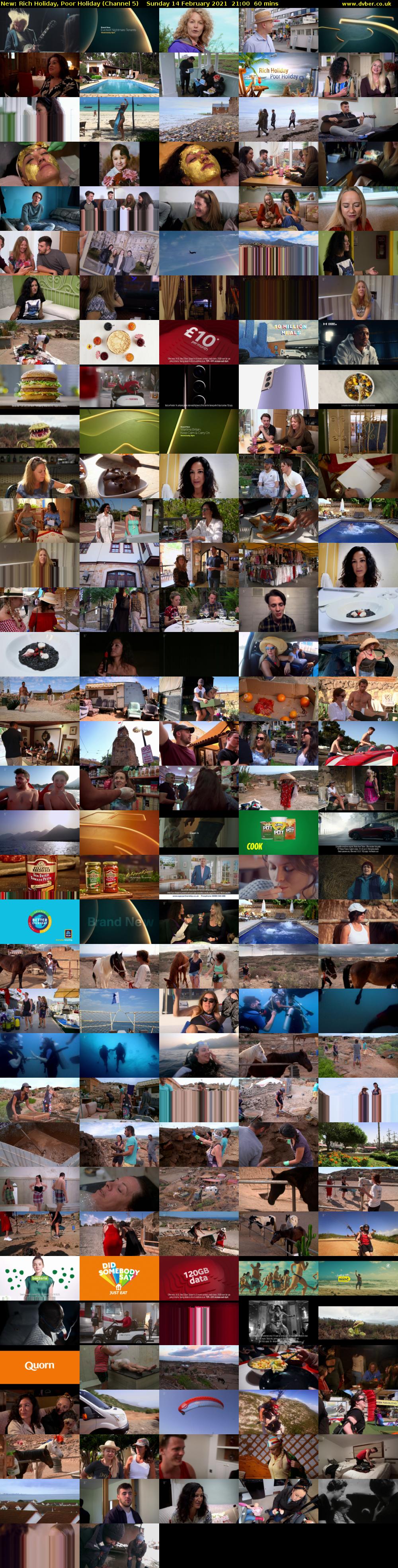 Rich Holiday, Poor Holiday (Channel 5) Sunday 14 February 2021 21:00 - 22:00