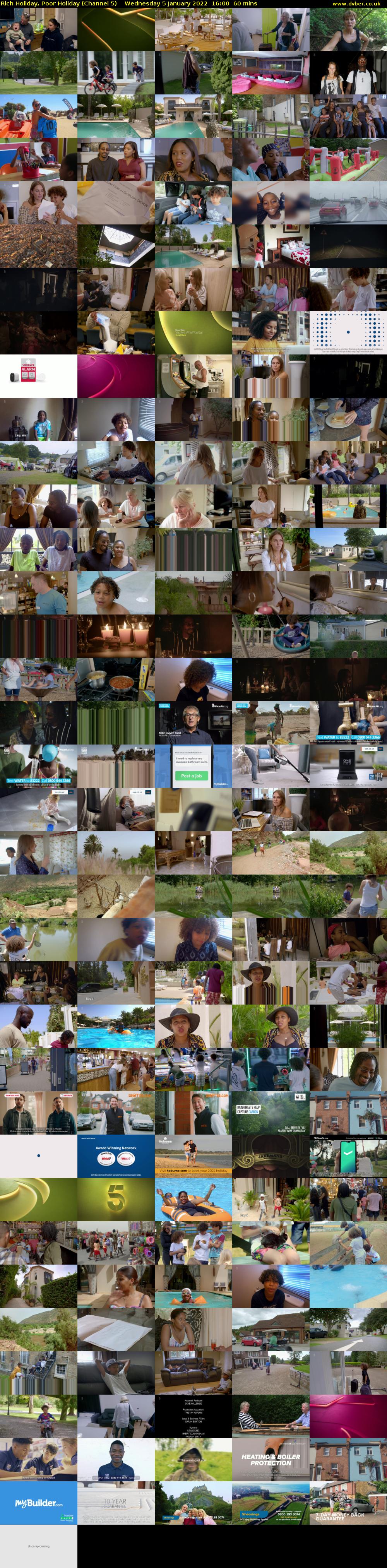 Rich Holiday, Poor Holiday (Channel 5) Wednesday 5 January 2022 16:00 - 17:00
