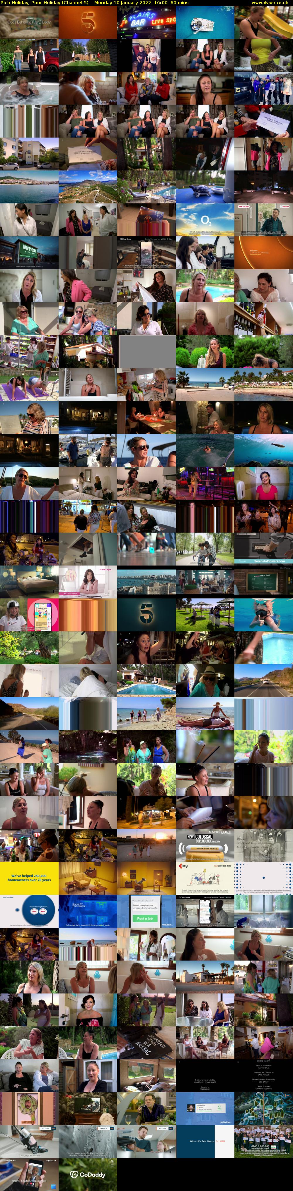 Rich Holiday, Poor Holiday (Channel 5) Monday 10 January 2022 16:00 - 17:00