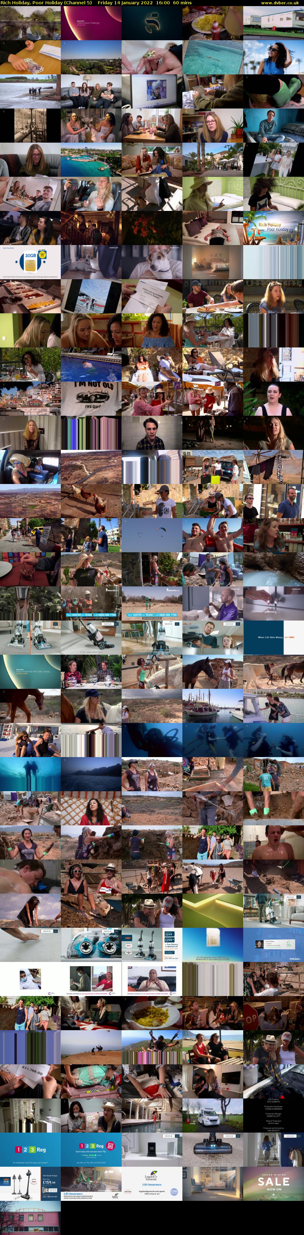 Rich Holiday, Poor Holiday (Channel 5) Friday 14 January 2022 16:00 - 17:00