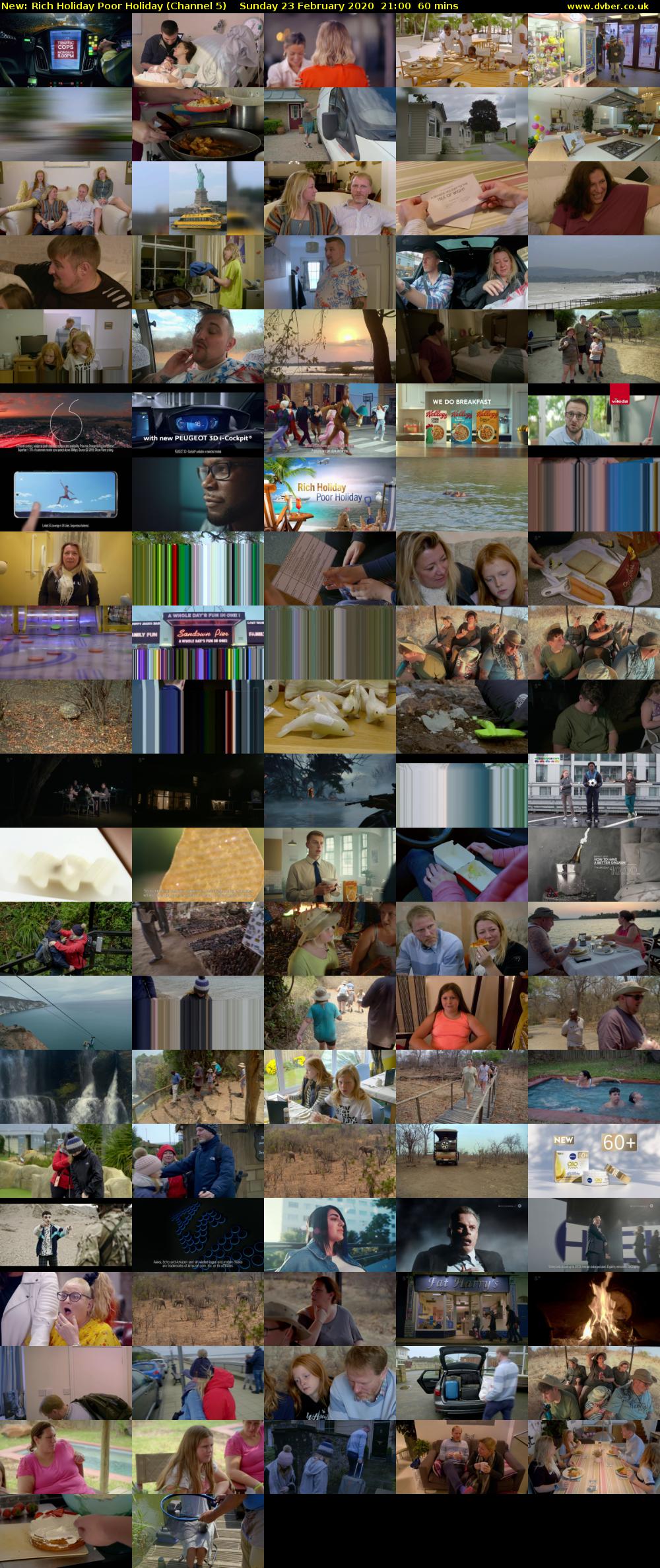 Rich Holiday Poor Holiday (Channel 5) Sunday 23 February 2020 21:00 - 22:00