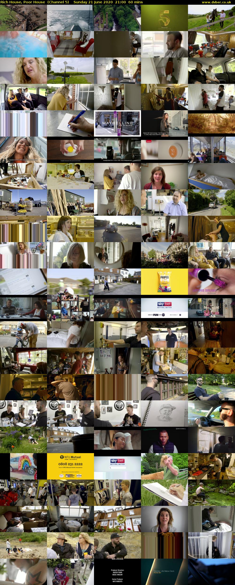 Rich House, Poor House  (Channel 5) Sunday 21 June 2020 21:00 - 22:00