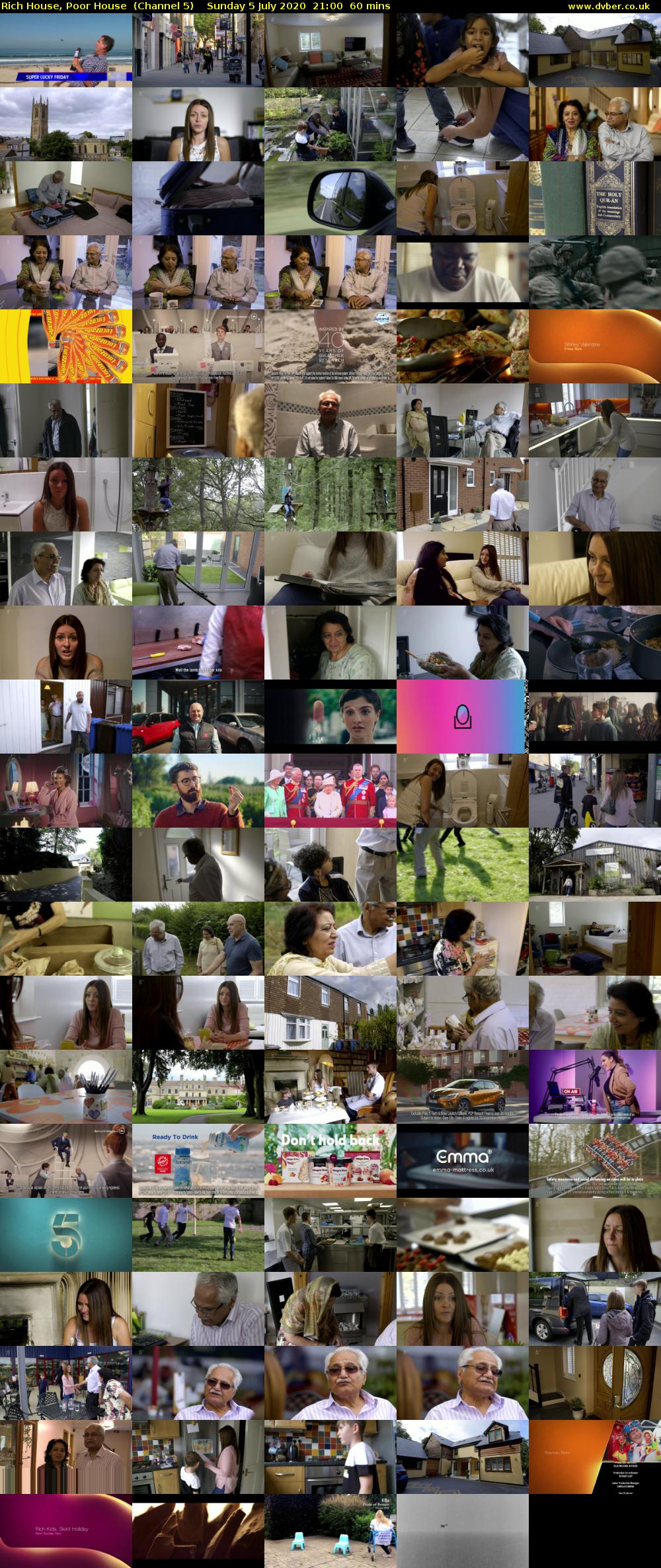 Rich House, Poor House  (Channel 5) Sunday 5 July 2020 21:00 - 22:00