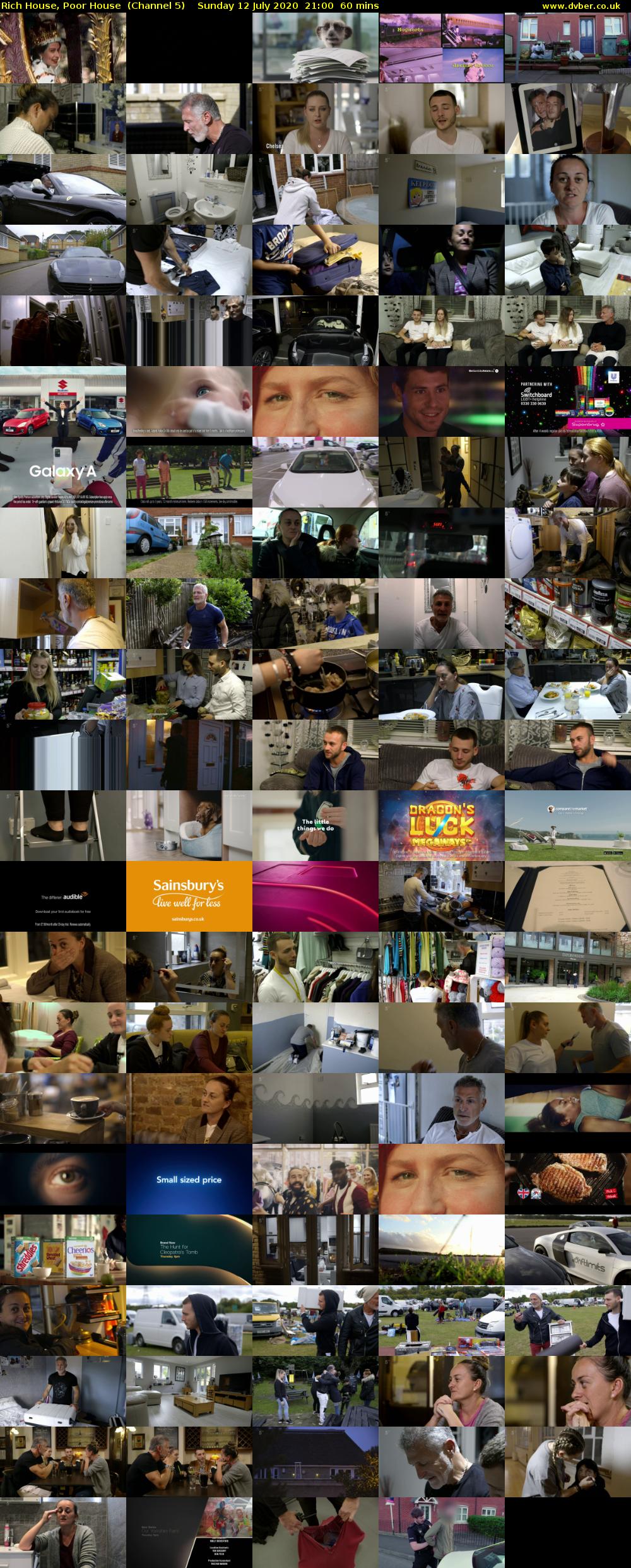 Rich House, Poor House  (Channel 5) Sunday 12 July 2020 21:00 - 22:00