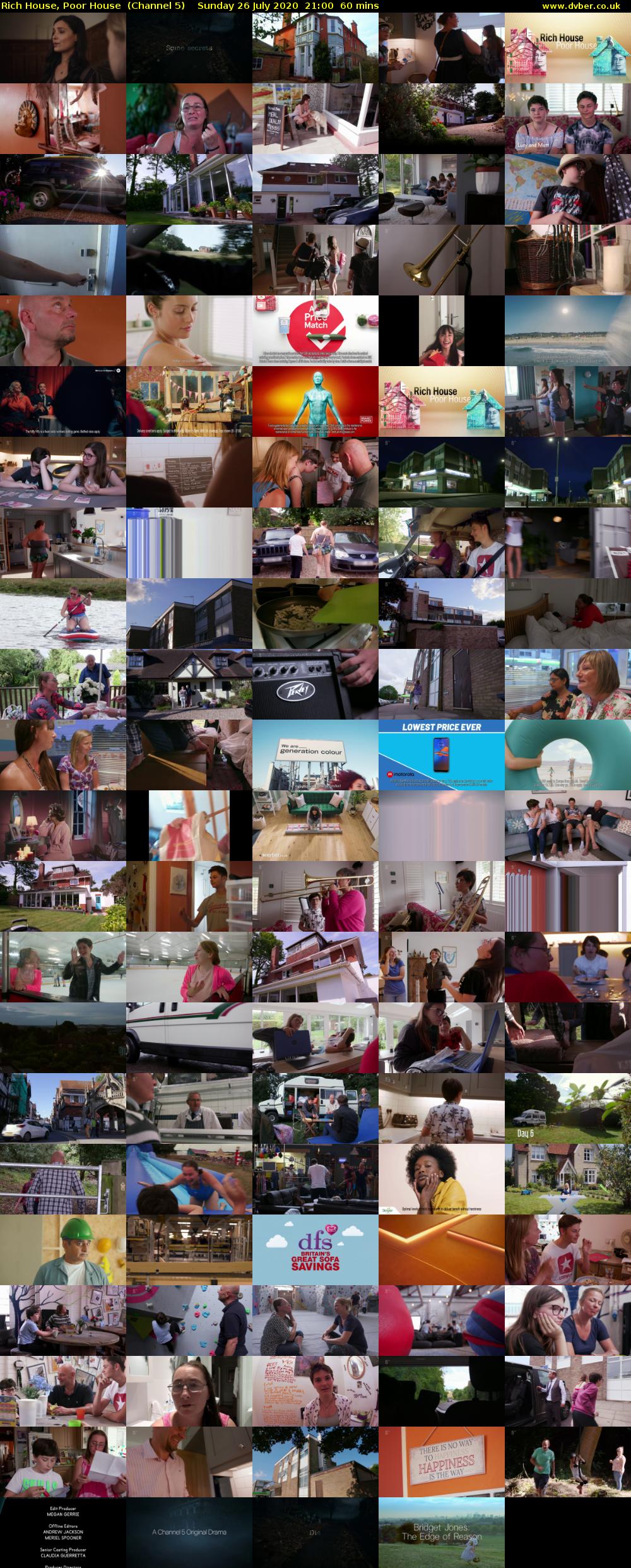 Rich House, Poor House  (Channel 5) Sunday 26 July 2020 21:00 - 22:00