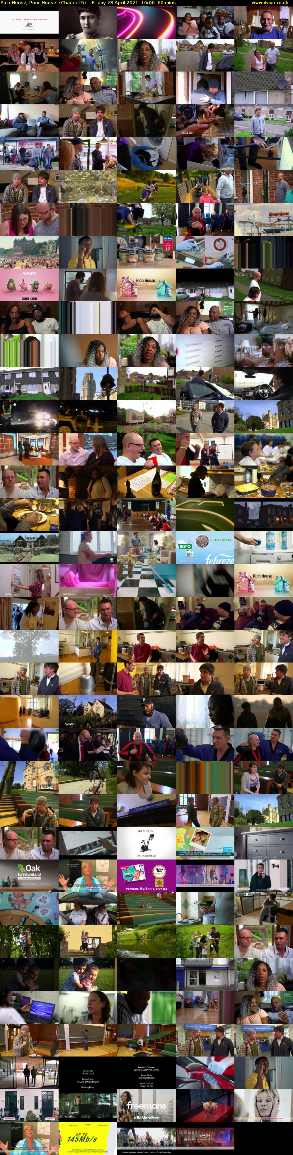 Rich House, Poor House  (Channel 5) Friday 23 April 2021 16:00 - 17:00