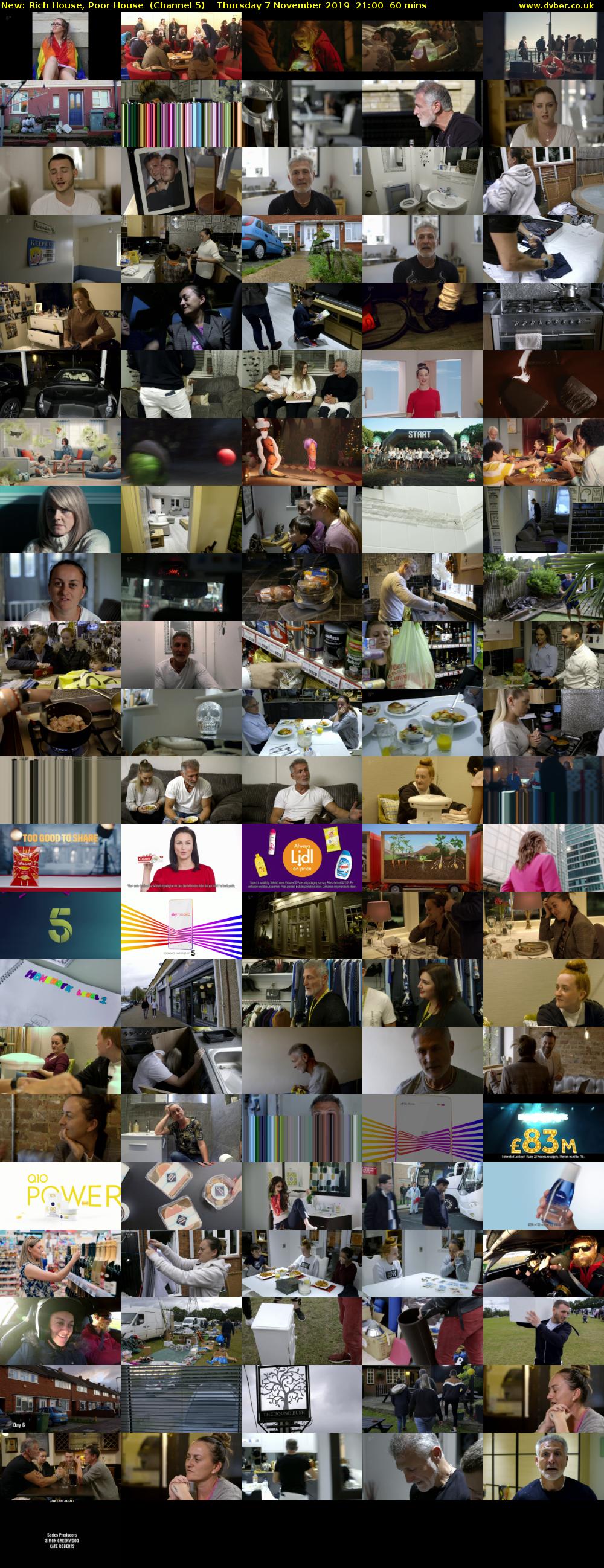 Rich House, Poor House (Channel 5) Thursday 7 November 2019 21:00 - 22:00