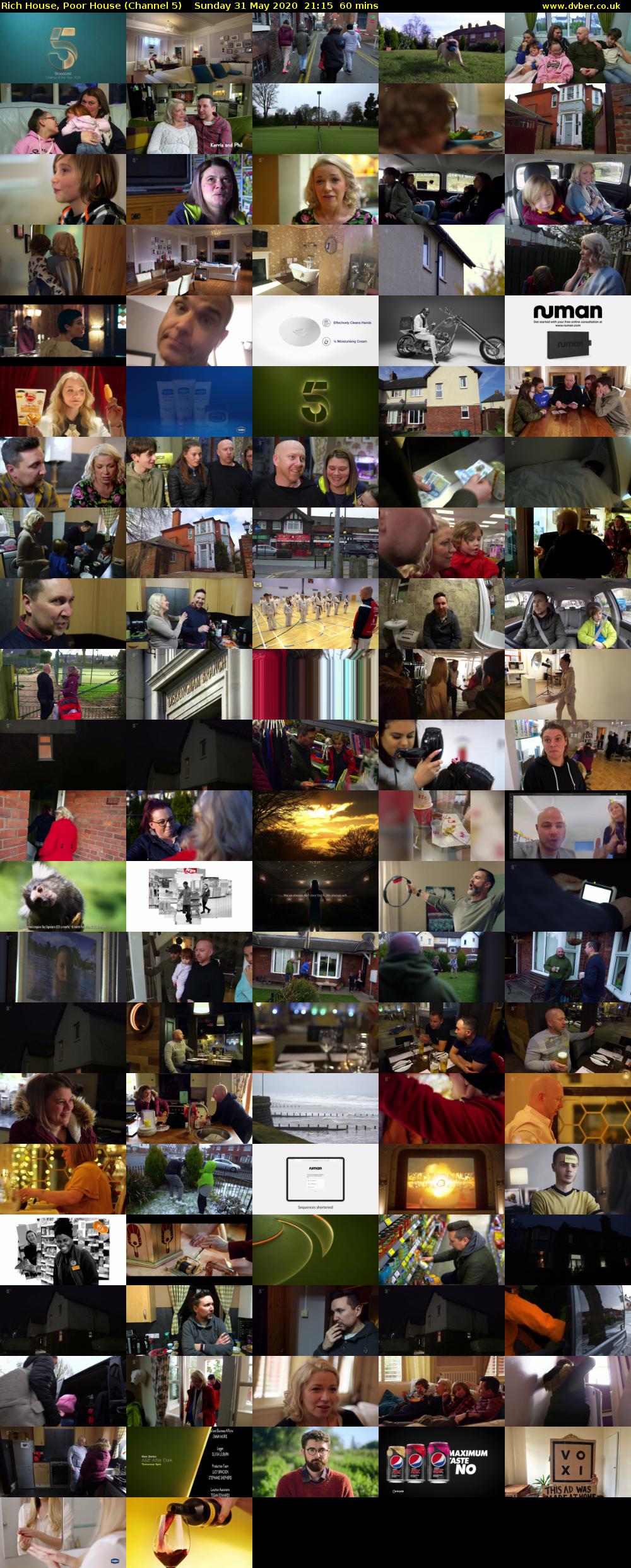 Rich House, Poor House (Channel 5) Sunday 31 May 2020 21:15 - 22:15