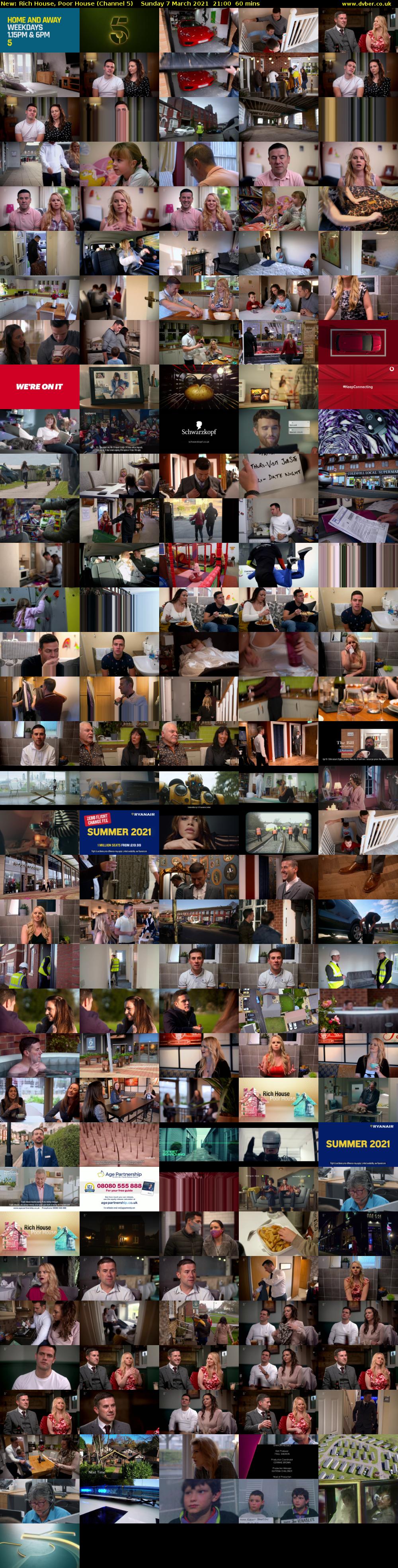 Rich House, Poor House (Channel 5) Sunday 7 March 2021 21:00 - 22:00