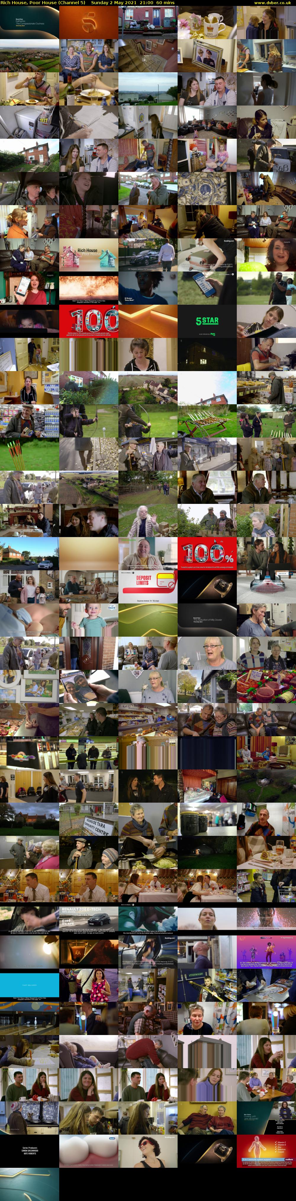 Rich House, Poor House (Channel 5) Sunday 2 May 2021 21:00 - 22:00