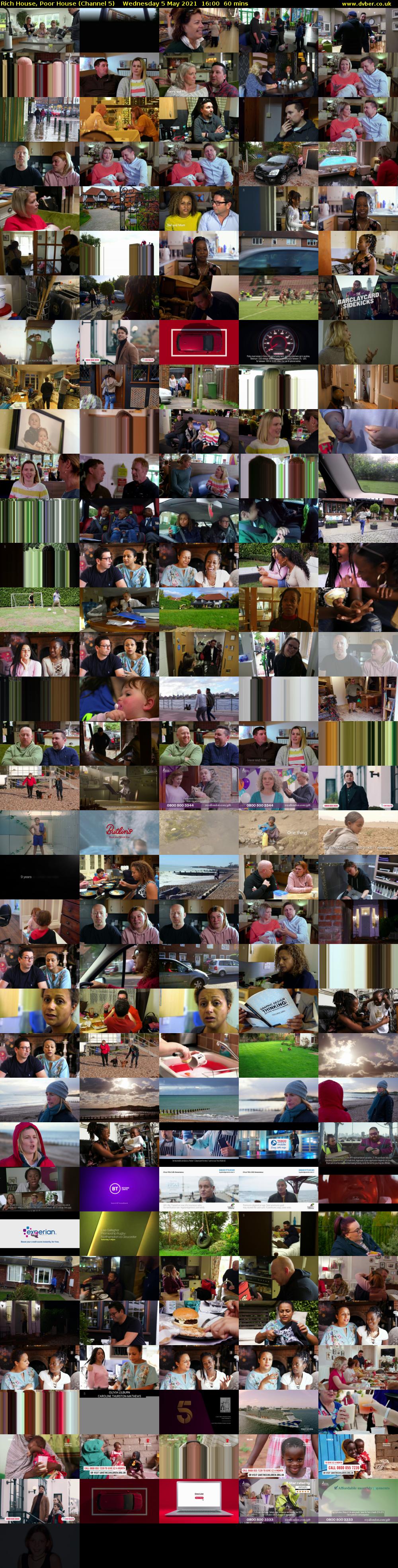 Rich House, Poor House (Channel 5) Wednesday 5 May 2021 16:00 - 17:00