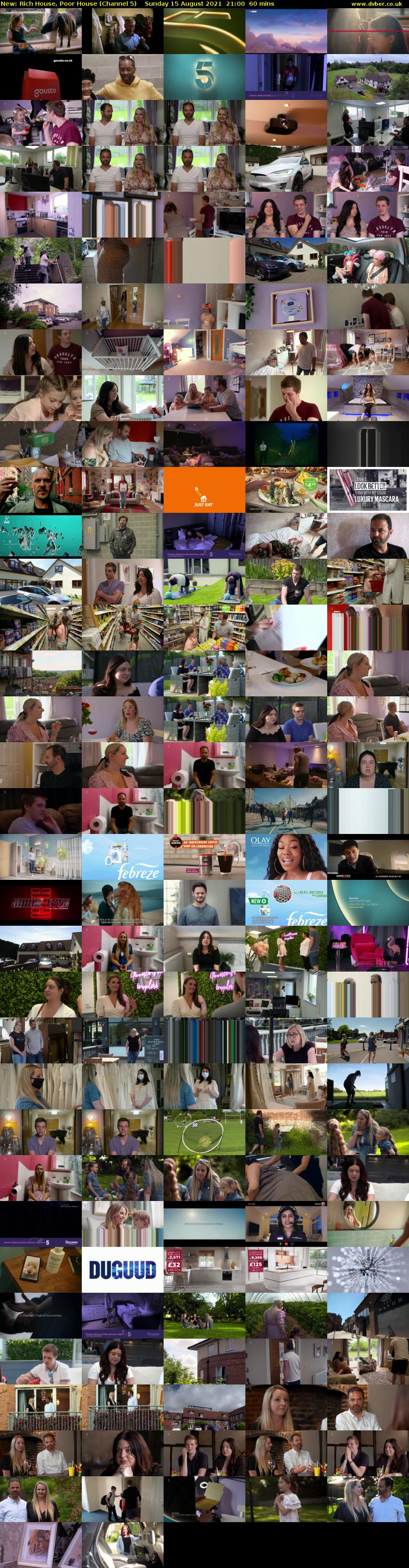 Rich House, Poor House (Channel 5) Sunday 15 August 2021 21:00 - 22:00