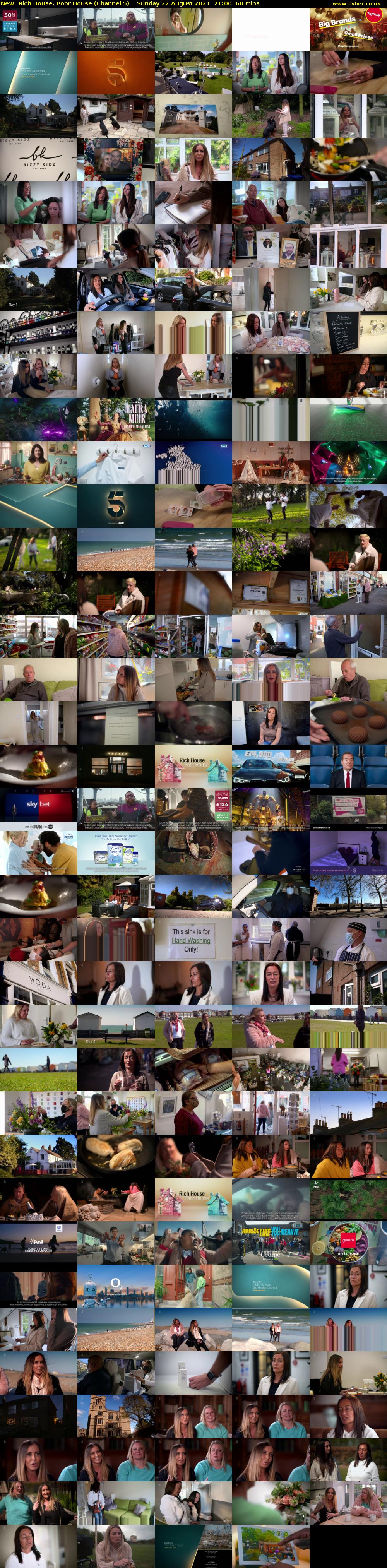 Rich House, Poor House (Channel 5) Sunday 22 August 2021 21:00 - 22:00