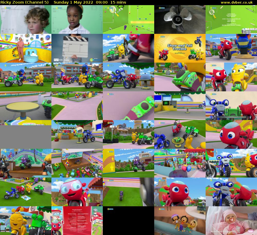 Ricky Zoom (Channel 5) Sunday 1 May 2022 09:00 - 09:15