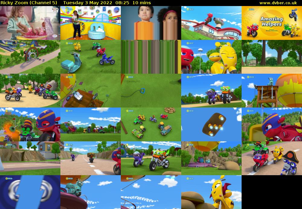 Ricky Zoom (Channel 5) Tuesday 3 May 2022 08:25 - 08:35