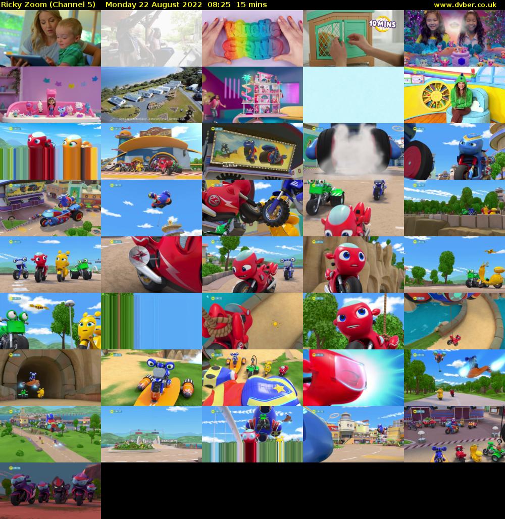 Ricky Zoom (Channel 5) Monday 22 August 2022 08:25 - 08:40