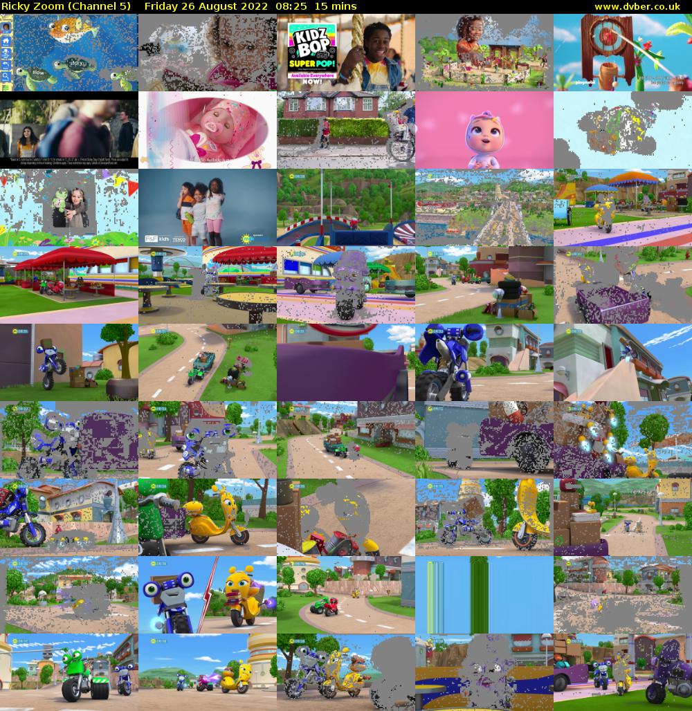 Ricky Zoom (Channel 5) Friday 26 August 2022 08:25 - 08:40