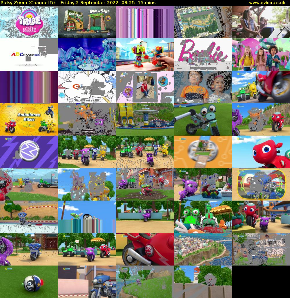 Ricky Zoom (Channel 5) Friday 2 September 2022 08:25 - 08:40