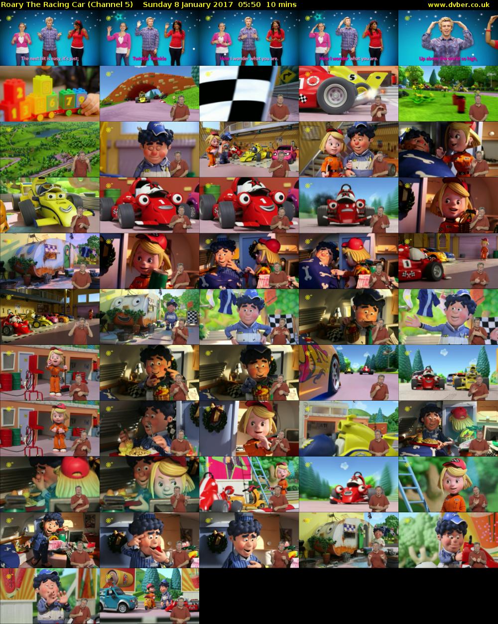 Roary The Racing Car (Channel 5) Sunday 8 January 2017 05:50 - 06:00