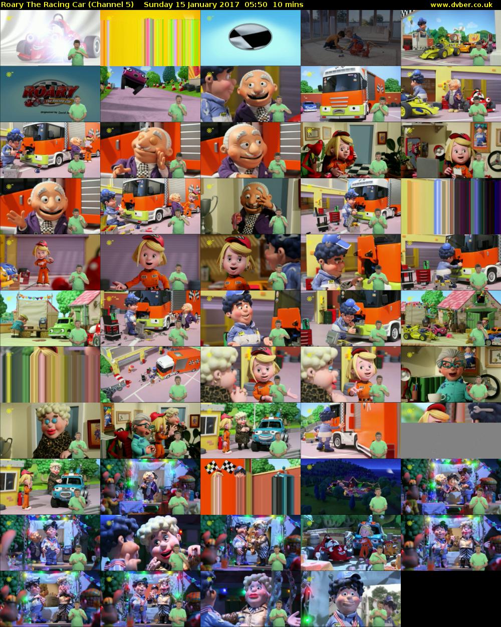 Roary The Racing Car (Channel 5) Sunday 15 January 2017 05:50 - 06:00