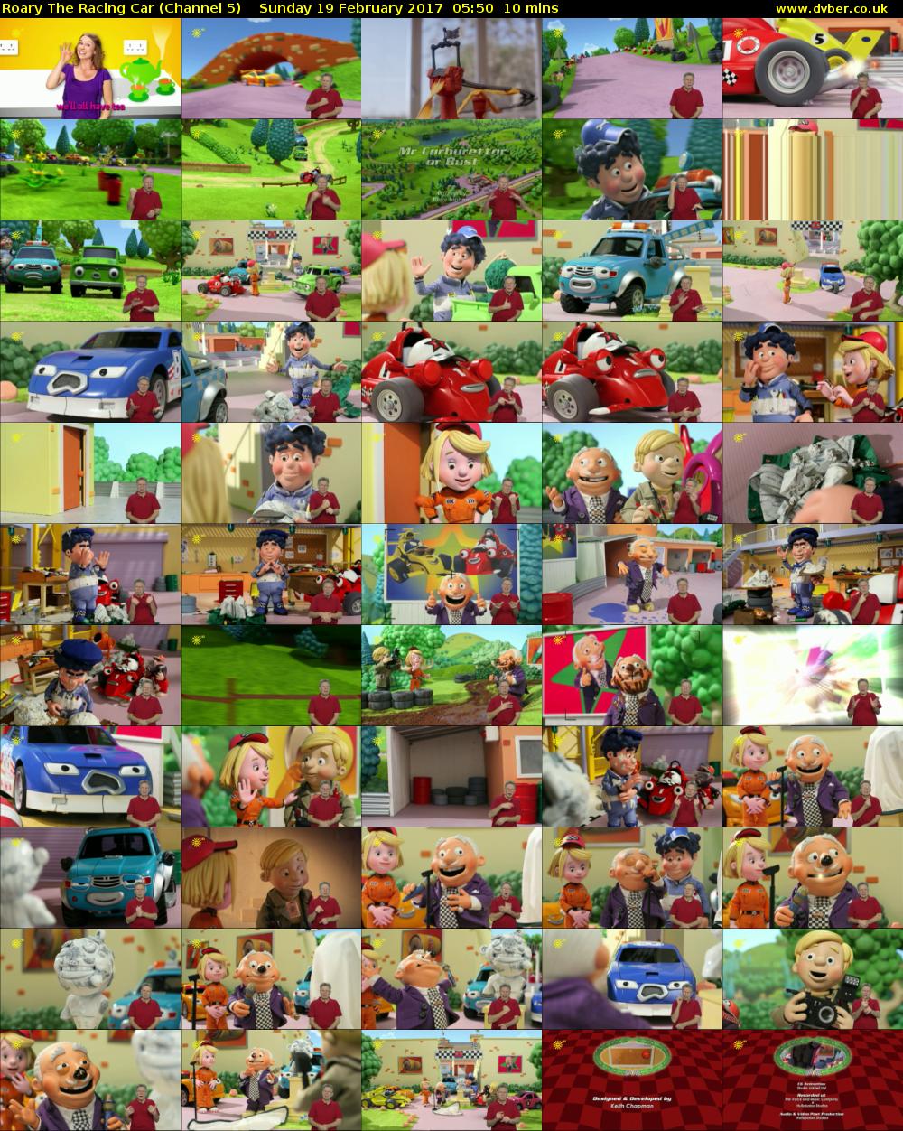 Roary The Racing Car (Channel 5) Sunday 19 February 2017 05:50 - 06:00