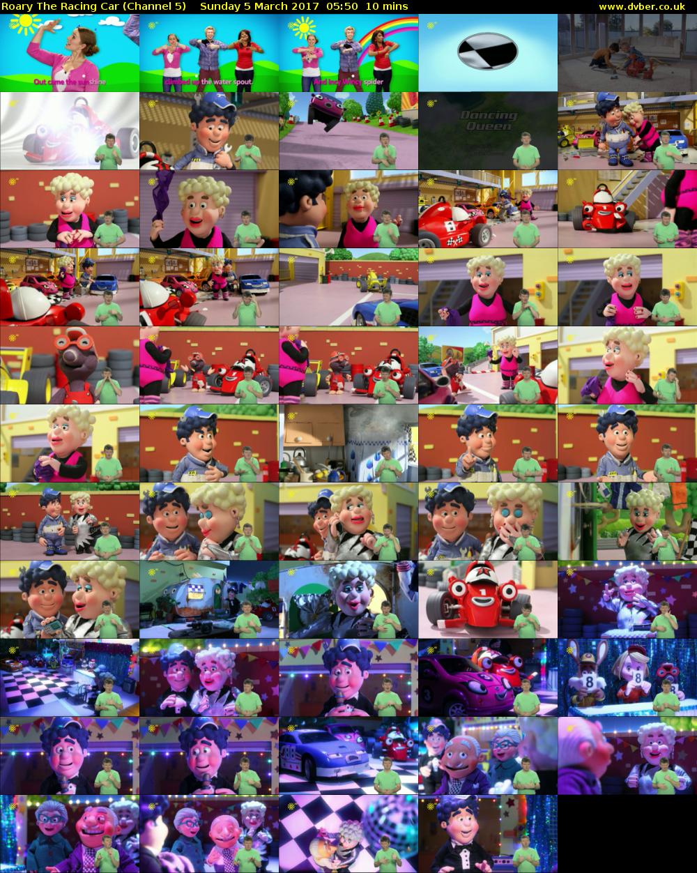 Roary The Racing Car (Channel 5) Sunday 5 March 2017 05:50 - 06:00