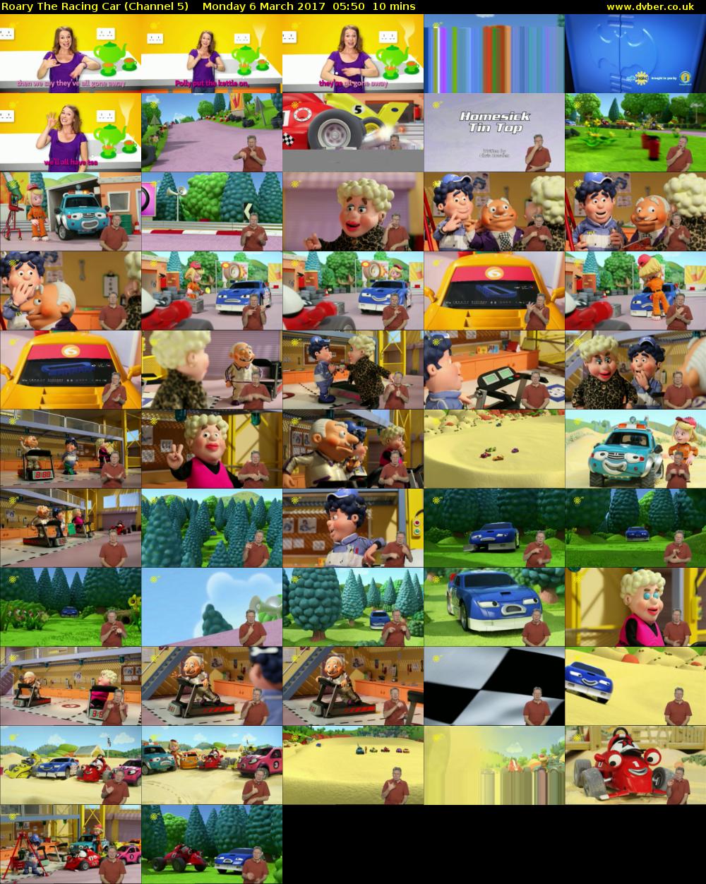 Roary The Racing Car (Channel 5) Monday 6 March 2017 05:50 - 06:00