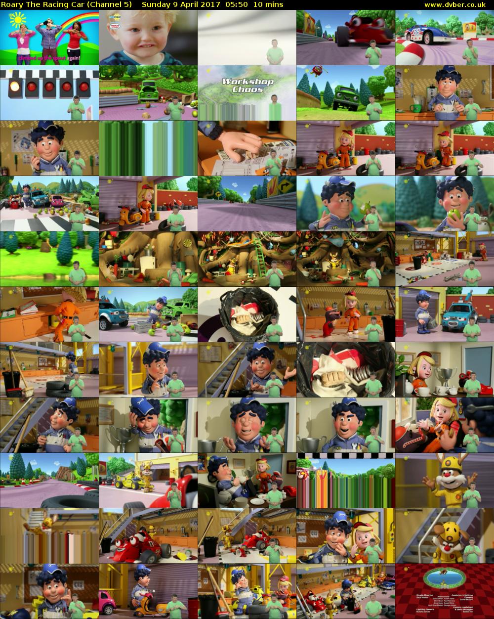 Roary The Racing Car (Channel 5) Sunday 9 April 2017 05:50 - 06:00