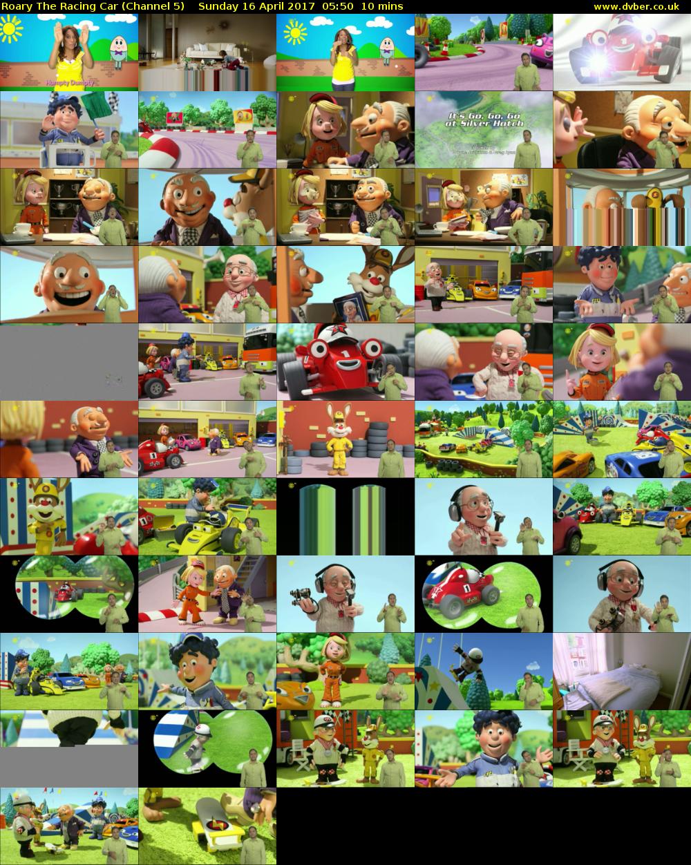 Roary The Racing Car (Channel 5) Sunday 16 April 2017 05:50 - 06:00