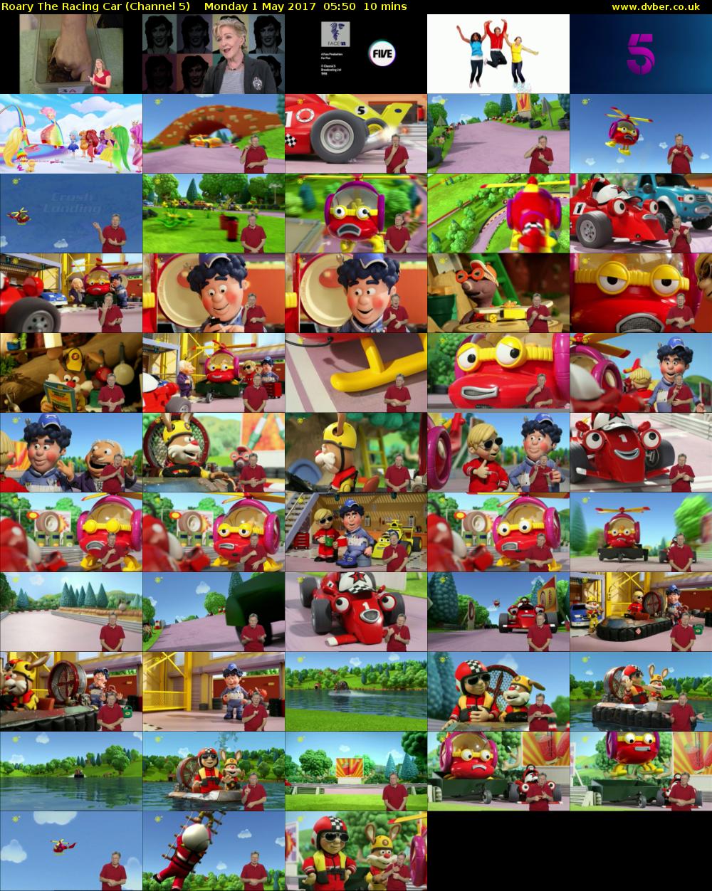 Roary The Racing Car (Channel 5) Monday 1 May 2017 05:50 - 06:00