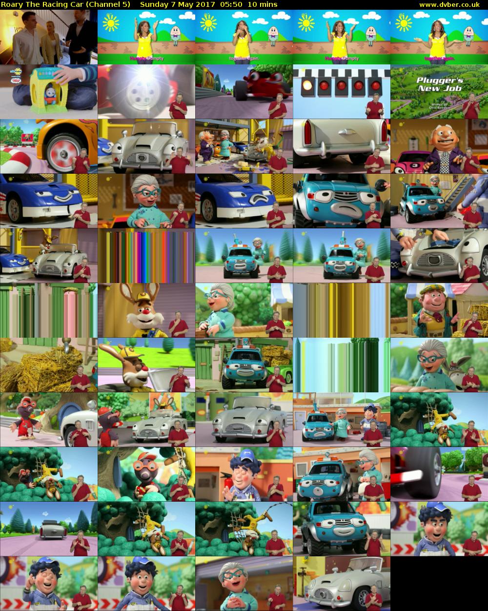 Roary The Racing Car (Channel 5) Sunday 7 May 2017 05:50 - 06:00