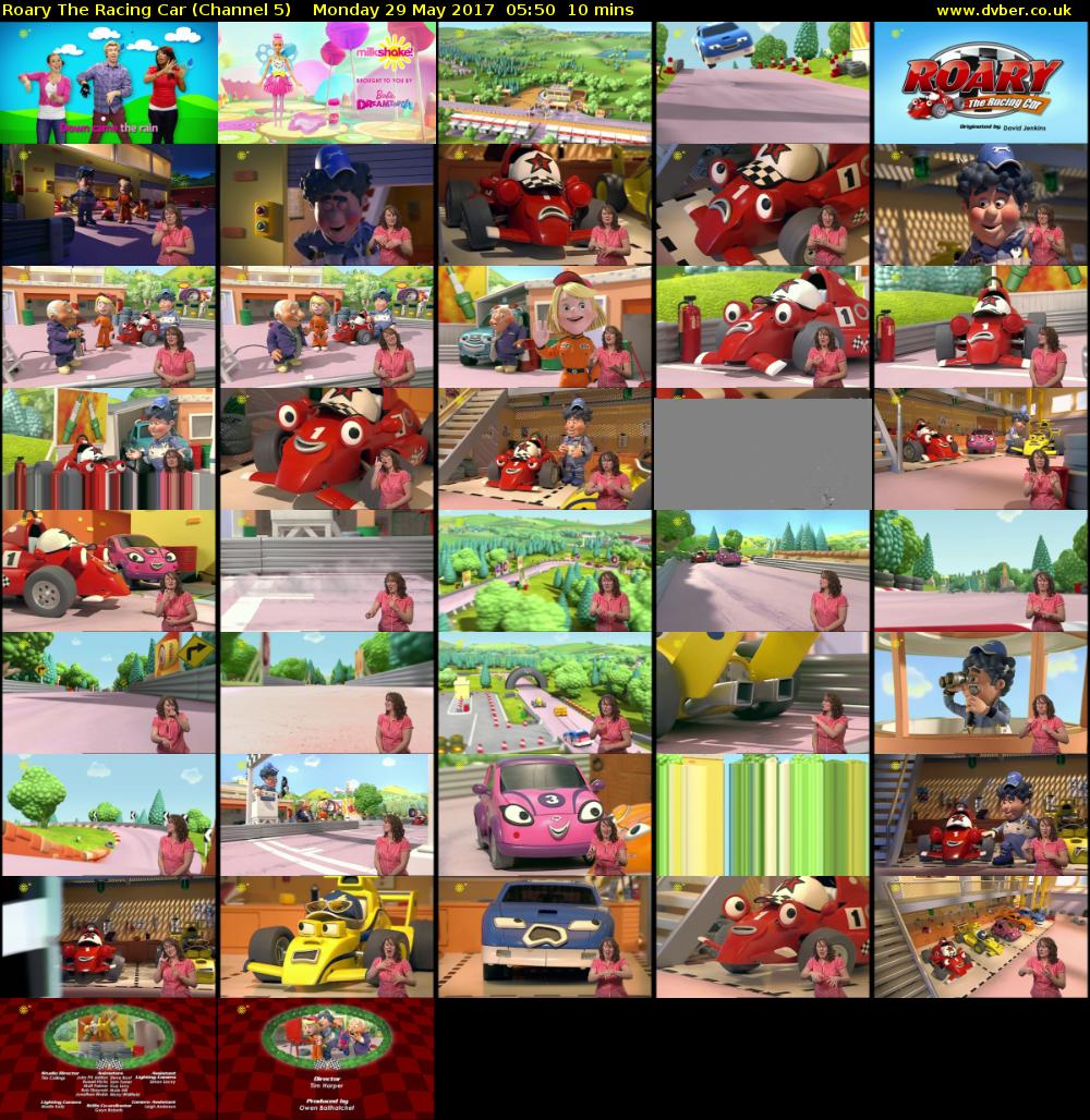 Roary The Racing Car (Channel 5) Monday 29 May 2017 05:50 - 06:00