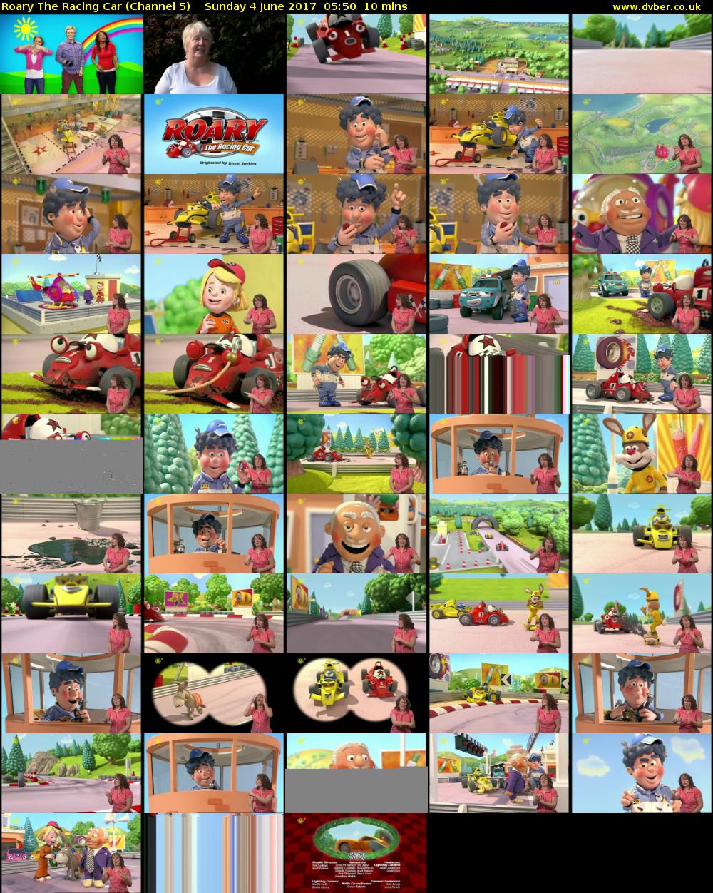 Roary The Racing Car (Channel 5) Sunday 4 June 2017 05:50 - 06:00