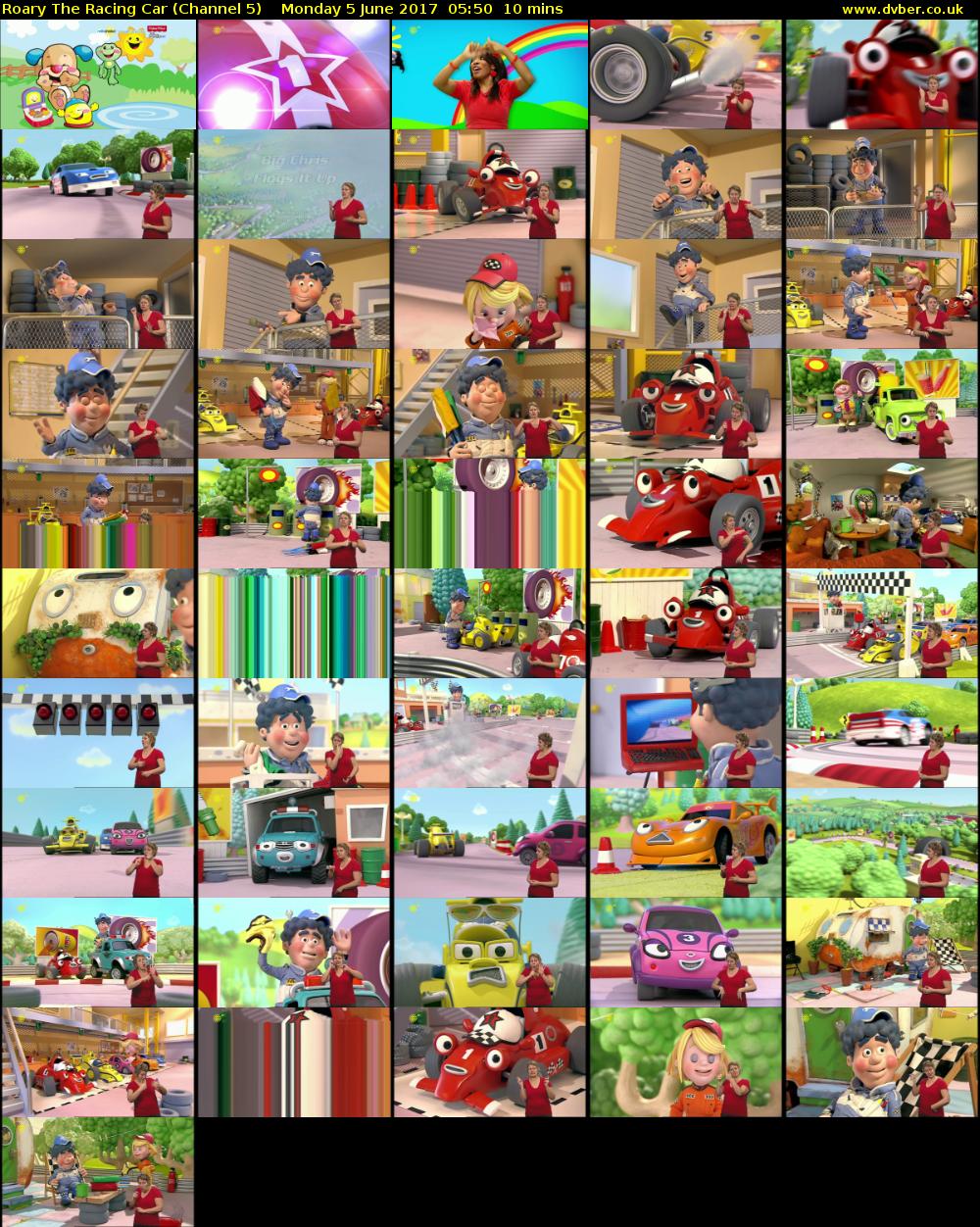 Roary The Racing Car (Channel 5) Monday 5 June 2017 05:50 - 06:00