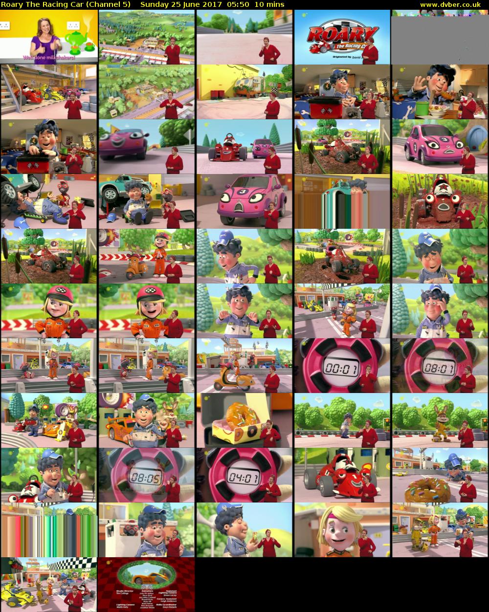 Roary The Racing Car (Channel 5) Sunday 25 June 2017 05:50 - 06:00