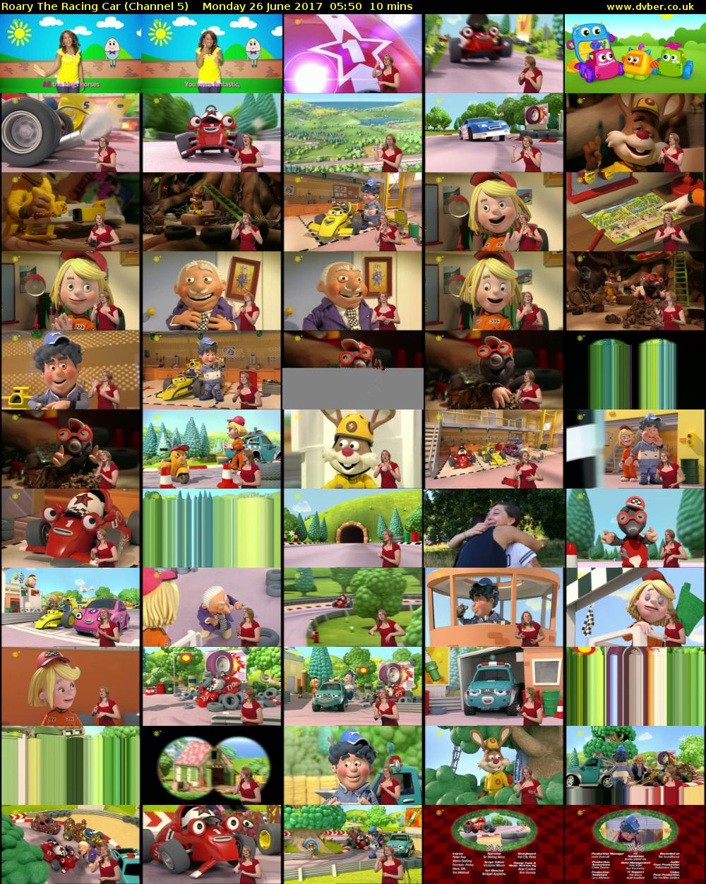 Roary The Racing Car (Channel 5) Monday 26 June 2017 05:50 - 06:00