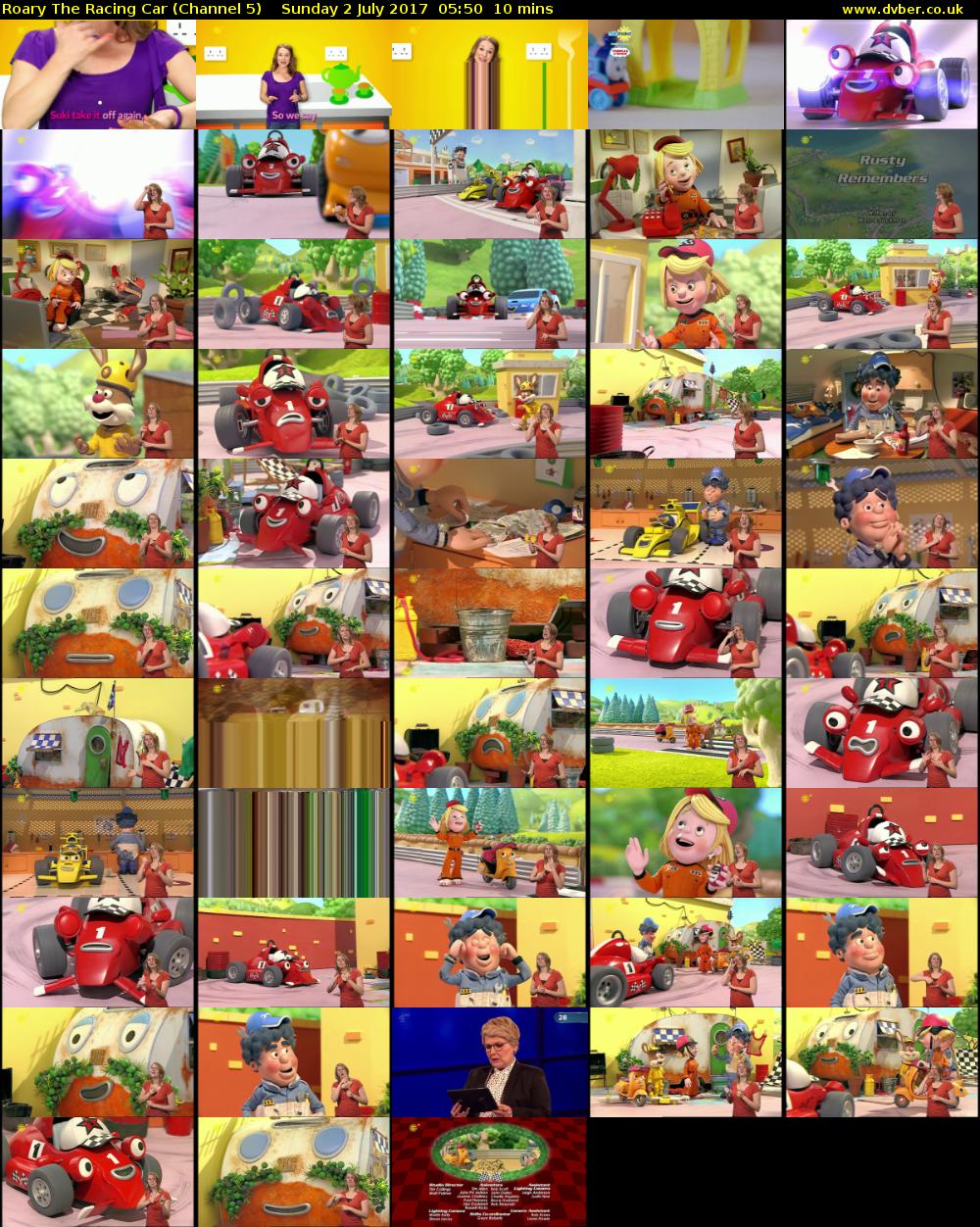 Roary The Racing Car (Channel 5) Sunday 2 July 2017 05:50 - 06:00