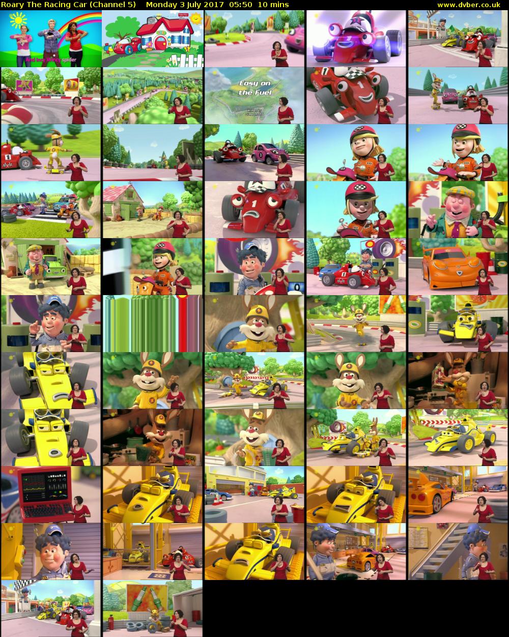 Roary The Racing Car (Channel 5) Monday 3 July 2017 05:50 - 06:00
